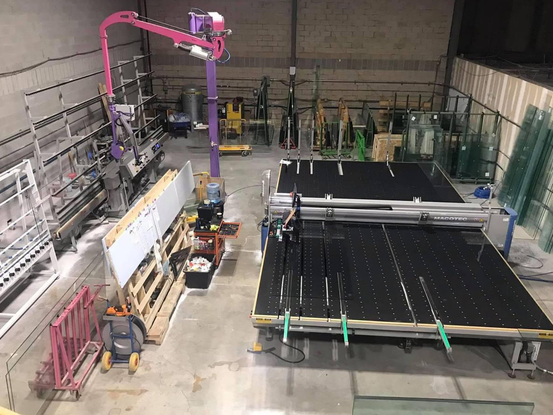 Advanced glass lamination machinery in our NJ facility - GE 360 USA Inc